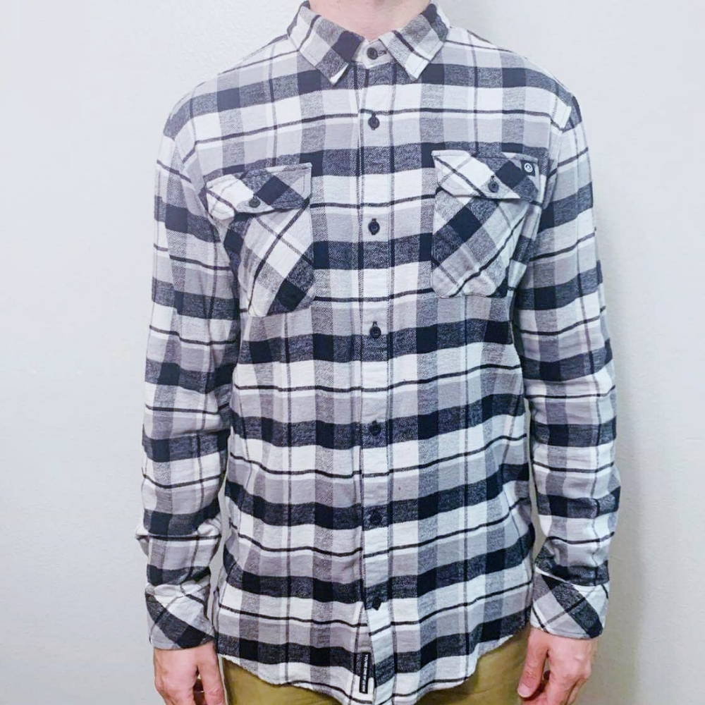NEFF Men's Elliot Long Sleeve Flannel Button Up